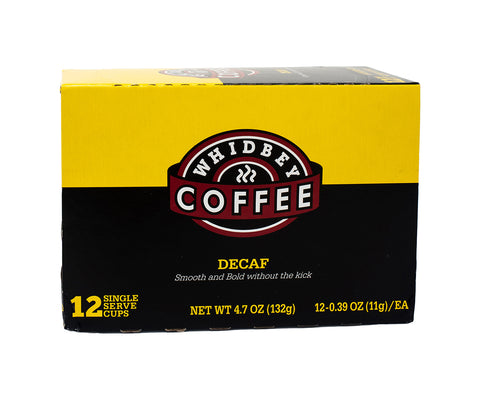 Whidbey Coffee Decaf Coffee Pods