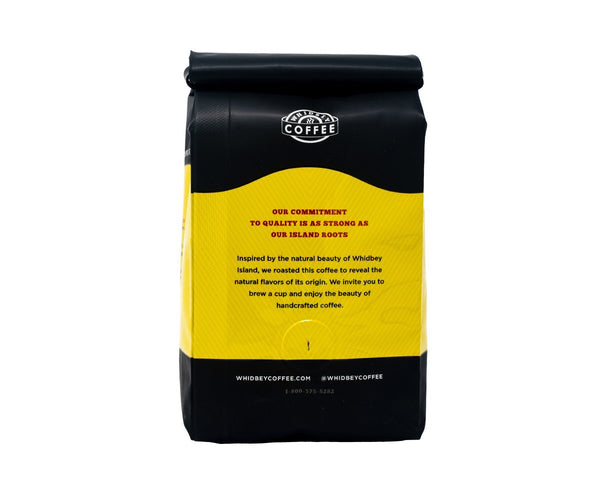 Whidbey Blend - Back of Bag